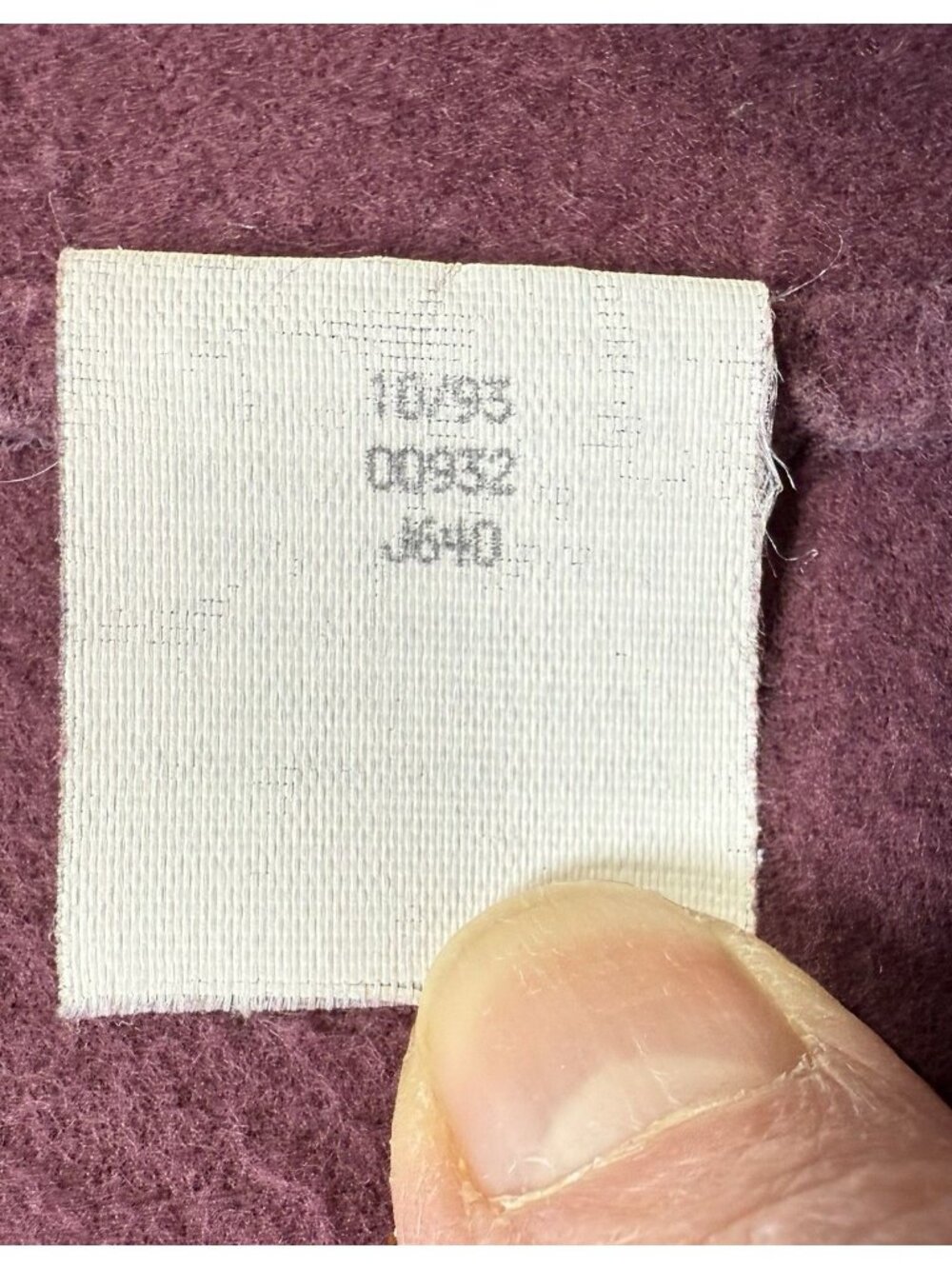 Vintage LL Bean Chamois Cloth Shirt Women’s 16 Burgundy Button Front USA 1993 - Picture 9 of 16